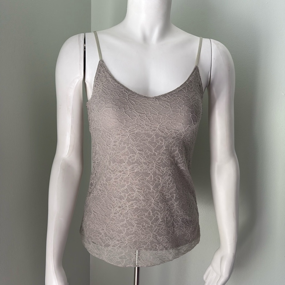 Banana Republic Y2K Gray Lace Stretch Cami XS